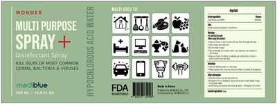 500ml Ndc: 76847-302-01 Label (01 Mediblue 500ml Label)